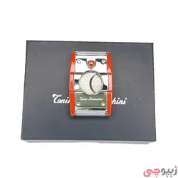 کاتر سیگار برگ تونینو لامورگینی مدل TNF001002 | نقره ای قرمز | ام زیپ