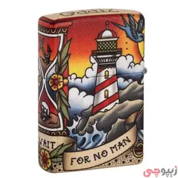 فندک زیپو اصل کد 49532 - Nautical Tatto Design | ام زیپ