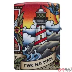 فندک زیپو اصل کد 49532 - Nautical Tatto Design | ام زیپ