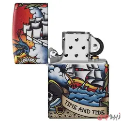 فندک زیپو اصل کد 49532 - Nautical Tatto Design | ام زیپ