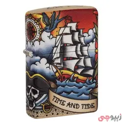 فندک زیپو اصل کد 49532 - Nautical Tatto Design | ام زیپ