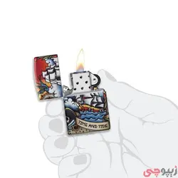 فندک زیپو اصل کد 49532 - Nautical Tatto Design | ام زیپ