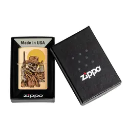 فندک زیپو اصل کد 48519 - Original Zippo CowBoy Skull Design | ام زیپ
