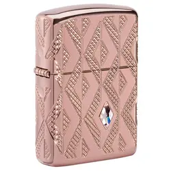 فندک زیپو اصل کد 49702 - Original Zippo Geometric Diamond Pattern | ام زیپ