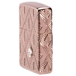 فندک زیپو اصل کد 49702 - Original Zippo Geometric Diamond Pattern | ام زیپ
