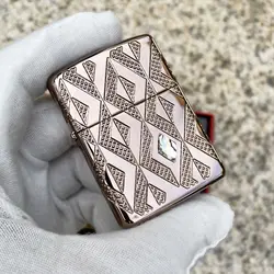 فندک زیپو اصل کد 49702 - Original Zippo Geometric Diamond Pattern | ام زیپ