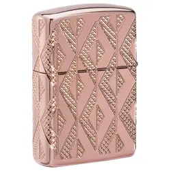 فندک زیپو اصل کد 49702 - Original Zippo Geometric Diamond Pattern | ام زیپ