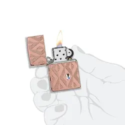 فندک زیپو اصل کد 49702 - Original Zippo Geometric Diamond Pattern | ام زیپ