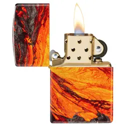 فندک زیپو اصل کد 48622 - Original Zippo Lava Flow Design | ام زیپ
