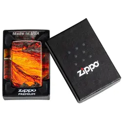 فندک زیپو اصل کد 48622 - Original Zippo Lava Flow Design | ام زیپ