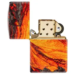 فندک زیپو اصل کد 48622 - Original Zippo Lava Flow Design | ام زیپ