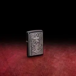 فندک زیپو اصل کد 48122 - Original Zippo Skull Anchor Emblem | ام زیپ
