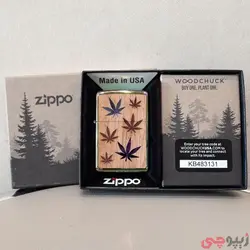 زیپو اصل کد 29903 - Zippo Woodchuck Leaves | ام زیپ