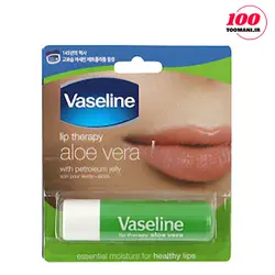 بالم لب استیکی وازلین مدل آلوئه ورا | فروشگاه 100 تومنی