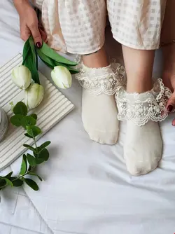 جوراب لب گیپور بزرگسال