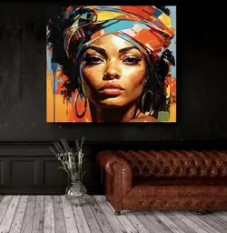 تابلو شاسی آرت مدل آفریقایی