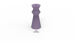 قالب سیلیکونی جاشمعی  طرح هندسی