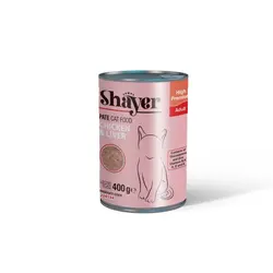 کنسرو پته گربه شایر طعم مرغ و جگر 400 گرمی - پت شاپ حامی پت