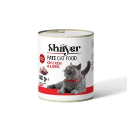 کنسرو پته گربه شایر طعم مرغ و جگر 800 گرمی - پت شاپ حامی پت