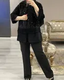 مانتو پولک مخمل