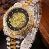 رولکس دراگون دارای روز شمار رنگ سیلور طلایی