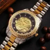 رولکس دراگون دارای روز شمار رنگ سیلور طلایی