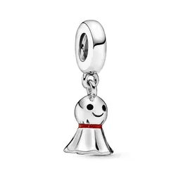 چارم آویز عروسک سانی نقره ای با مینای سیاه و قرمز پاندورا