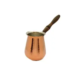 قهوه جوش مسی دسته چوبی