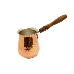 قهوه جوش مسی دسته چوبی