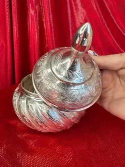 قندان زیبا و خاص طرح نقره