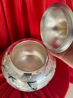 قندان زیبا و خاص طرح نقره