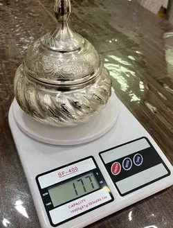 قندان زیبا و خاص طرح نقره