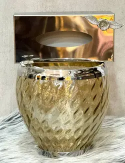 ست سطل و جای دستمال طرح گوزن
