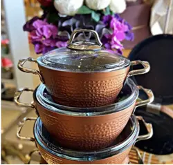 قابلمه مسی چکش کاری شده