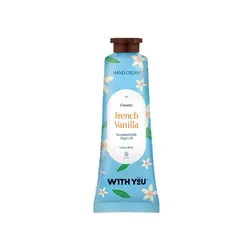 کرم دست ترمیم کننده پوست خشک وانیل، ‌روغن آرگان و شی باتر حجم 50 میل ویت یو