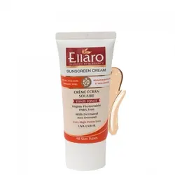 کرم ضد آفتاب +SPF50 مناسب انواع پوست بژ طبیعی فاقد پارابن الارو
