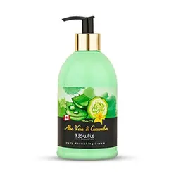 کرم مرطوب کننده پمپی آلوئه ورا و خیار حجم 500 میل نیوتیس