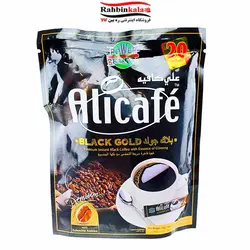 قهوه علی کافه بلک گلد جینیسنگ دار ALICAFÉ بسته ۴۰ عددی - فروشگاه اینترنتی ره بین کالا