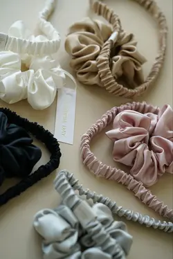 قیمت و خرید ست اسکرانچی و هد بند کشی ساتن - تولیدی دوخت لند