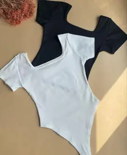 بادی یقه خشتی پنبه کبریتی - 3756 - تولیدی دوخت لند