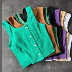 کراپ حلقه ای چهار دکمه - 3785 - تولیدی دوخت لند