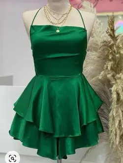 لباس مجلسی ساتن مدل ترمه | خرید لباس مجلسی ساتن - تولیدی دوخت لند