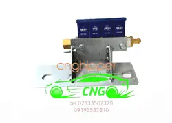 ریل سوخت پاش سی ان جی cng رج REG با پایه نصب