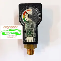 گیج سی ان جی CNG نگارین صنعت آسیا ۱۲ ولت NSA همراه با کابل