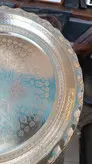 سینی دایره سایز 3.قطر 31 سانت.سه پایه گوشواره دار طرحدار