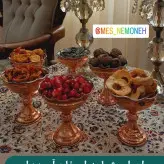 بستنی خوری مسی سایز 2 .6 عددی ارتفاع 10 دهانه 8.5