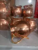 سس خوری دسته برنجی ارتفاع 8 دهانه 7.5 در مس سرای نمونه