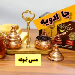 جا ادویه و مرباخوری دو عددی همراه استند چوبی مناسب برای انواع مصارف ارتفاع 10 دهانه 5.5