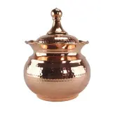 شکلات خوری مسی 3عددی بدون پایه در 3 سایز 27x25x20 در مس نمونه زنجان چکشی نانو مناسب.قندان.شکلات و آجیل