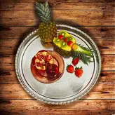 پلو خوری و سینی لبه دار سایز 3 قطر 31